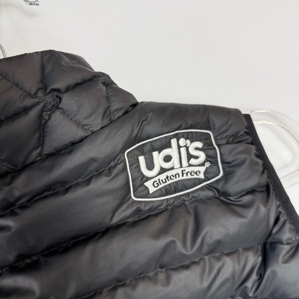 Patagonia Down Sweater Vest Womens S Black‎ 84627 Full Zip Puffer Udi's Logo - Picture 5 of 13